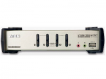 4-PORT USB2.0 KVMP SWITCH WITH AUDIO SUPPORT CABLES INCLUDED USB 2.0 PERIPHERA