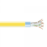 CAT6 400-MHZ SOLID CABLE F /UTP PLENUM YL 1000-FT. SPOOL