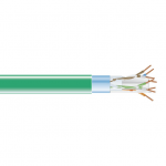 CAT6 400-MHZ SOLID CABLE F /UTP PVC GN 1000-FT. SPOOL