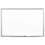 Premium Porcelain Dry Erase Board - 96 inch Width x 48 inch Height - White Porcelain Surface - Aluminum Frame - Film - 1 Each