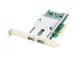 Network adapter - PCI Express x8 - 10 Gigabit SFP+ x 2 - for HP ProLiant DL360p Gen8 DL560 Gen9 ML110 Gen9 ML350p Gen8 XL170r Gen9 XL190r Gen9