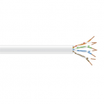 CAT6 250-MHZ SOLID ETHERNET CABLE - UNSHIELDED (UTP)  CMP PLENUM WHITE 10