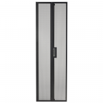 NetShelter SV 42U 600mm Wide Perforated Split Rear Doors - 42U Wide External - Black