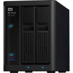 WD TDSourcing My Cloud PR2100 WDBBCL0000NBK - NAS server - 2 bays - RAID 0 1 JBOD - RAM 4 GB - Gigabit Ethernet