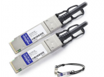 Twinaxial Network Cable - Twinaxial for Network Device - 9.84 ft - 1 x QSFP+ Male Network - 1 x QSFP+ Male Network