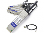 QSFP+ Module - For Data Networking - 1 x 40GBase-CU - Copper - 40 Gbps 40 Gigabit Ethernet