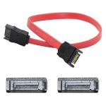 5 pack of 45.72cm (18.00in) SATA Male to Male Red Cable - 100% compatible with select devices.