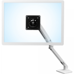 MXV Desk Monitor Arm - Desk mount for monitor (adjustable arm) - white - screen size: up to 34 inch