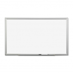 Premium Porcelain Dry Erase Board - 60 inch Width x 36 inch Height - Surface - Aluminum Frame - Film - 1 Each