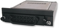 Data Express DE275 Hard Drive Enclosure - 1 x 3.5 inch - 1/3H Internal Hot-swappable - Internal - Black