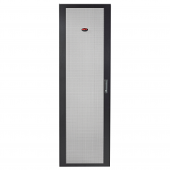 NetShelter SV 48U 600mm Wide Perforated Flat Door Black - 48U Wide External - Black