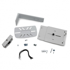 StyleView - Mounting kit (angle brackets mounting hardware VESA mount bracket P/L lockout hardware angle shelf) for scanner - white - side of a monitor