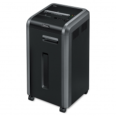 Powershred 225Ci 100% Jam Proof Cross-Cut Shredder - Shreds 22 sheets per pass into 5/32? x 1-1/2? cross-cut particles (Security Level P-4) - 16-gallon bin