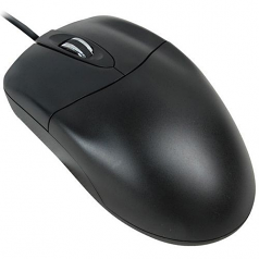 Mouse - Optical - Cable - Black - PS/2 - 1000 dpi - Scroll Wheel - 3 Button(s)