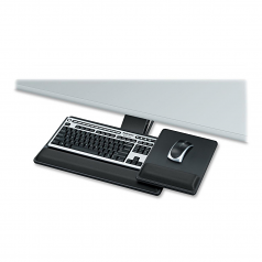 Designer Suites Premium Keyboard Tray - TAA Compliant - 3 inch x 27.5 inch x 19 inch - Black