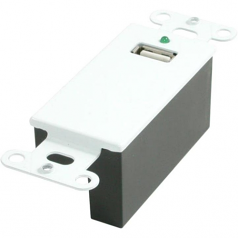 USB Over Cat5 Superbooster Extender Wall Plate Kit - USB extender - USB - over CAT 5 - up to 150 ft