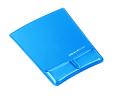 Mouse Pad / Wrist Support with Microban Protection - 9.9 inch x 8.3 inch x 0.9 inch - Blue - Gel Polyurethane