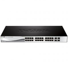 WebSmart Ethernet Switch - 24 Ports - Manageable - 4 x Expansion Slots - 10/100/1000Base-T - 4 x SFP Slots - 2 Layer Supported - 1U High - Desktop Rack-mountable