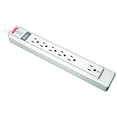 SurgeArrest Essential 6-Outlets Surge Suppressor - 6 x NEMA 5-15R - 1080 J - 120 V AC Input - 120 V AC Output - Network