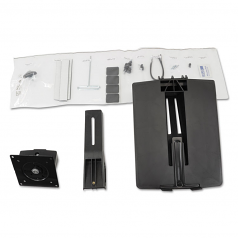 WorkFit Conversion Kit: Dual to LCD & Laptop - Mounting kit (notebook tray monitor arm riser bracket) for 2 LCD displays - black - screen size: up to 24 inch - for P/N: 24-196-055 33-340-200