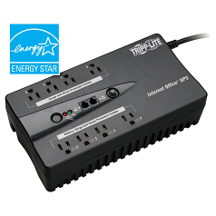 UPS 600VA 300W Desktop Battery Back Up Compact 120V USB RJ11 PC - UPS - AC 120 V - 300 Watt - 600 VA - USB - output connectors: 8 - black