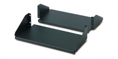 Schneider Electric Double Sided Fixed Shelf for 2-Post Rack 250 lbs Black - Rack-mountable - Black - 250.53 lb x Static/Stationary Weight Capacity