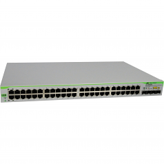 Telesis 48 Port Gigabit WebSmart Switch - 48 Ports - Manageable - 48 x RJ-45 - 4 x Expansion Slots - 10/100/1000Base-T - Wall Mountable Desktop Rack-mountable