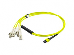 THIS IS A 20M MPO (FEMALE) TO 8XLC (MALE) 8-STRAND YELLOW RISER-RATED FIBER FANO