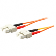 THIS IS A 1M SC (MALE) TO SC (MALE) ORANGE DUPLEX RISER-RATED FIBER MODE CONDITI