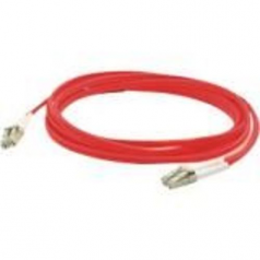 Patch cable - LC/UPC multi-mode (M) to LC/UPC multi-mode (M) - 50 m - fiber optic - duplex - 62.5 / 125 micron - OM1 - molded plenum - red