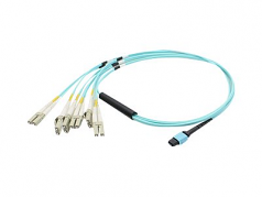 THIS IS A 1M MPO (FEMALE) TO 6XLC (MALE) 12-STRAND AQUA DUPLEX RISER-RATED FIBER