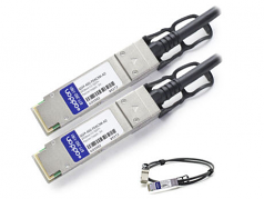 QSFP+ Module - For Data Networking - 1 x 40GBase-CU - Copper - 40 Gbps 40 Gigabit Ethernet