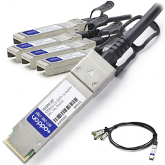 HP JG330A COMPATIBLE TAA COMPLIANT 40GBASE-CU QSFP+ TO 4XSFP+ DIRECT ATTAC