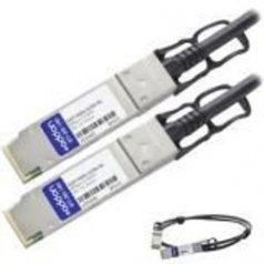 40GBase direct attach cable - TAA Compliant - QSFP+ to QSFP+ - 6.6 ft - twinaxial - passive