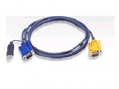 VIDEO / USB CABLE - 15 PIN SPHD (M) - 4 PIN USB TYPE A HD-15 (M) - 19.