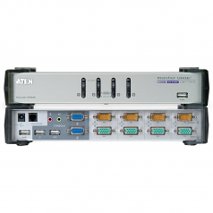 MasterView CS-1744 KVM Switch - 4 x 1 - 4 x SPDB-15 Keyboard/Mouse/Video 4 x SPDB-15 Audio/Video