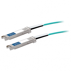 Fiber Optic Network Cable - Fiber Optic for Network Device - 32.81 ft - 1 x QSFP+ - 1 x QSFP+