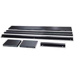 CURTAIN DOOR MOUNTING RAIL - BLACK - 1500 TO 1800 MM AISLE WIDTH