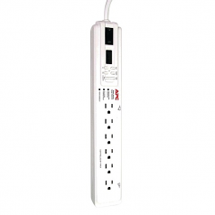 SurgeArrest Essential 6-Outlets Surge Suppressor - 6 x NEMA 5-15R - 1020 J - 120 V AC Input - 120 V AC Output