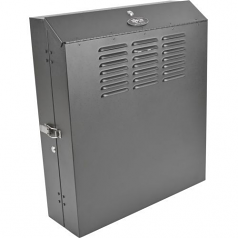 RACK ENCLOSURE CABINET - BLACK - MAXIMUM LOAD CAPACITY OF 150 LBS (68 KGS) LOCKI