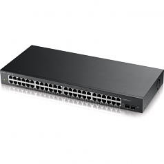 L2 Web Managed 48-Port GbE Rackmount Switch with 2 SFP Total 50-Ports - 48 Ports - Web Managed- 48 x RJ-45 - 2 x Expansion Slots - 10/100/1000Base-T 1000Base-X - Desktop Rack-mountable