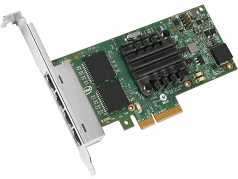 Intel I350T4 Comparable Quad RJ-45 Port PCIe NIC - Network adapter - PCIe x4 - 1000Base-T x 4