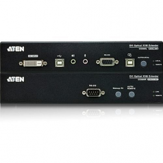 Long Distance DVI Optical KVM Extender - 1 Computer(s) - 1 Local User(s) - 1 Remote User(s) - 65616.80 ft Range - 8 x USB - 3 x DVI - Rack-mountable