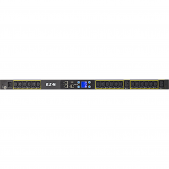 ePDU G3 Metered Input - Power distribution unit (rack-mountable) - AC 200-240 V - 3.84 kW - Ethernet 10/100 RS-232 - input: IEC 60320 C20 - output connectors: 20 - 21U - black