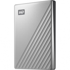 WD TDSourcing My Passport Ultra WDBC3C0020BSL - Hard drive - encrypted - 2 TB - external (portable) - USB 3.0 (USB-C connector) - 256-bit AES - silver