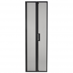 NetShelter SV 48U 600mm Wide Perforated Split Rear Doors - 48U Wide External - Black