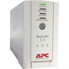 Back-UPS CS 650VA 230V For International Use - 650VA/400W - 11.4 Minute Full Load - 3 x IEC 320-C13 - Battery/Surge-protected 2 x - Battery/Surge-protected 1 x IEC 320-C13 - Surge-protected