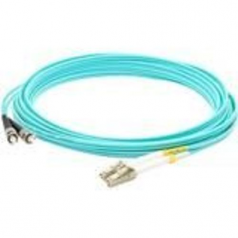 THIS IS A 40M LC (MALE) TO ST (MALE) AQUA DUPLEX RISER-RATED FIBER PATCH CABLE.