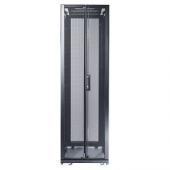 NETSHELTER SX 42U/600MM/1200MM ENCLOSURE WITH ROOF AND SIDES BLACK HD CASTER- D