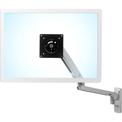 MXV Wall Monitor Arm - Wall mount for monitor (adjustable arm) - polished aluminum - polished aluminum - screen size: up to 34 inch